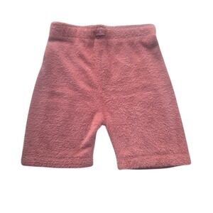 Gymshark x Whitney Simmons Eyelash Knit Shorts XL Pink Canyon Red - EXCELLENT